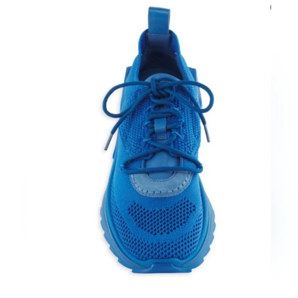 Salvatore Ferragamo Vibrant Blue Knit Sneakers